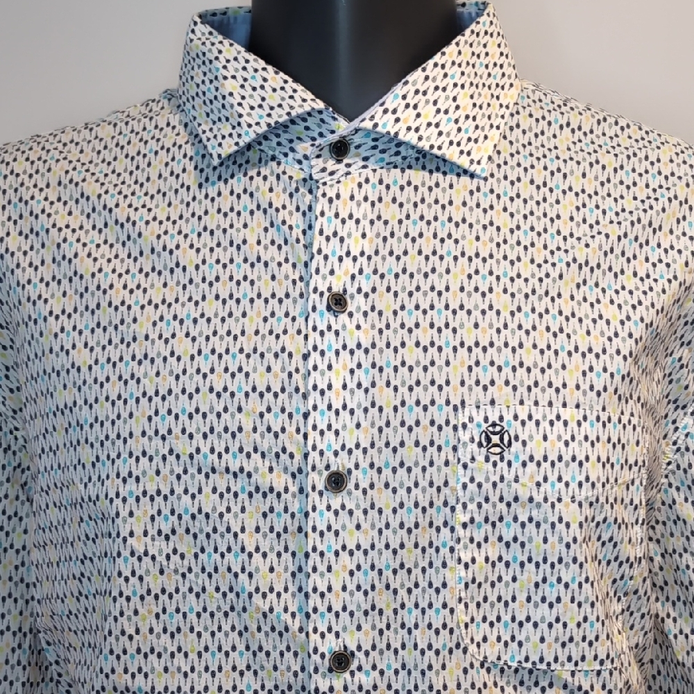 Fellows United Patterned Button Front Shirt